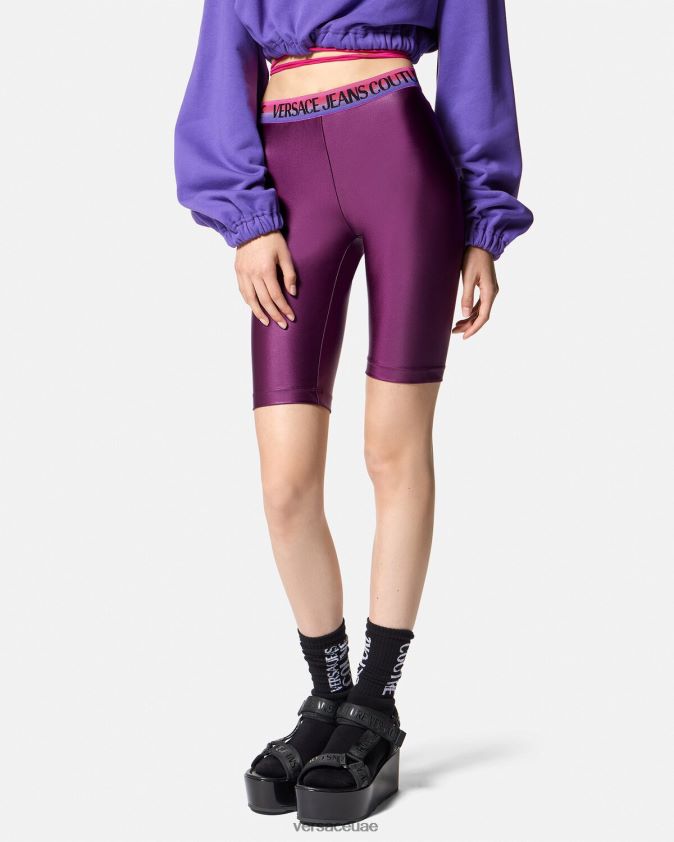 نحيف شعار دراجة السراويل Versace البنفسجي 0FVD2J2242 ملابس