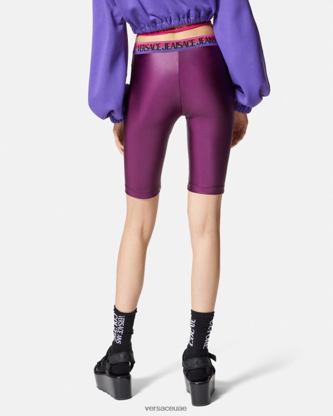 نحيف شعار دراجة السراويل Versace البنفسجي 0FVD2J2242 ملابس