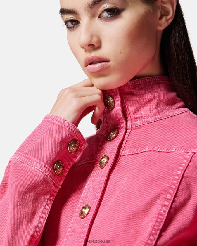 نحيف سترة الدنيم المحاصيل Versace ضارب الى الحمرة 0FVD2J2254 ملابس