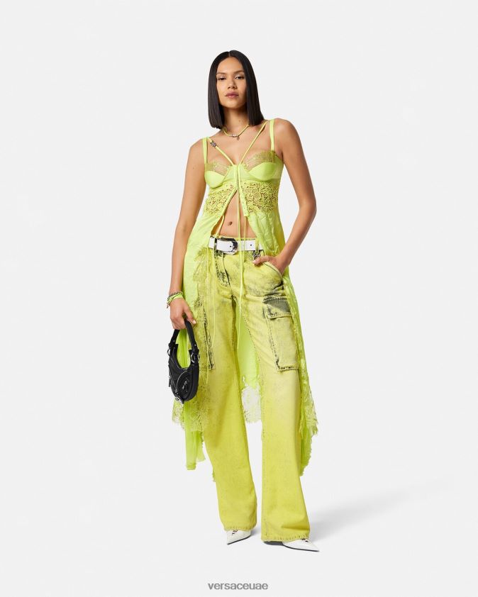 نحيف الجينز البضائع المتعثرة Versace أصفر 0FVD2J225 ملابس