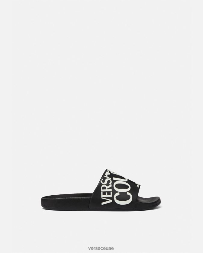 نحيف شرائح الشعار Versace أسود 0FVD2J2262 حذاء