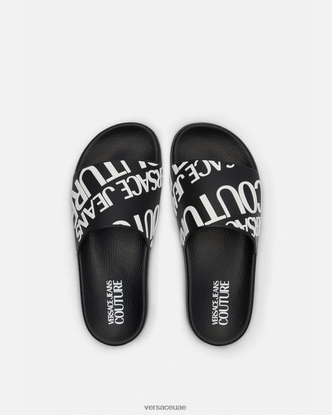 نحيف شرائح الشعار Versace أسود 0FVD2J2262 حذاء