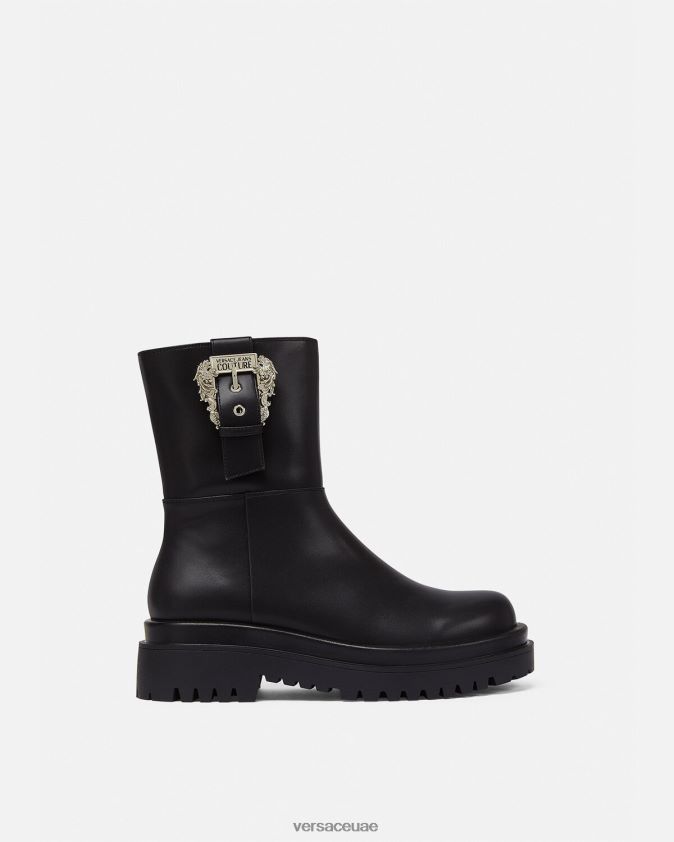 نحيف ووجه أحذية الكاحل مشبك الباروك Versace أسود 0FVD2J2271 حذاء