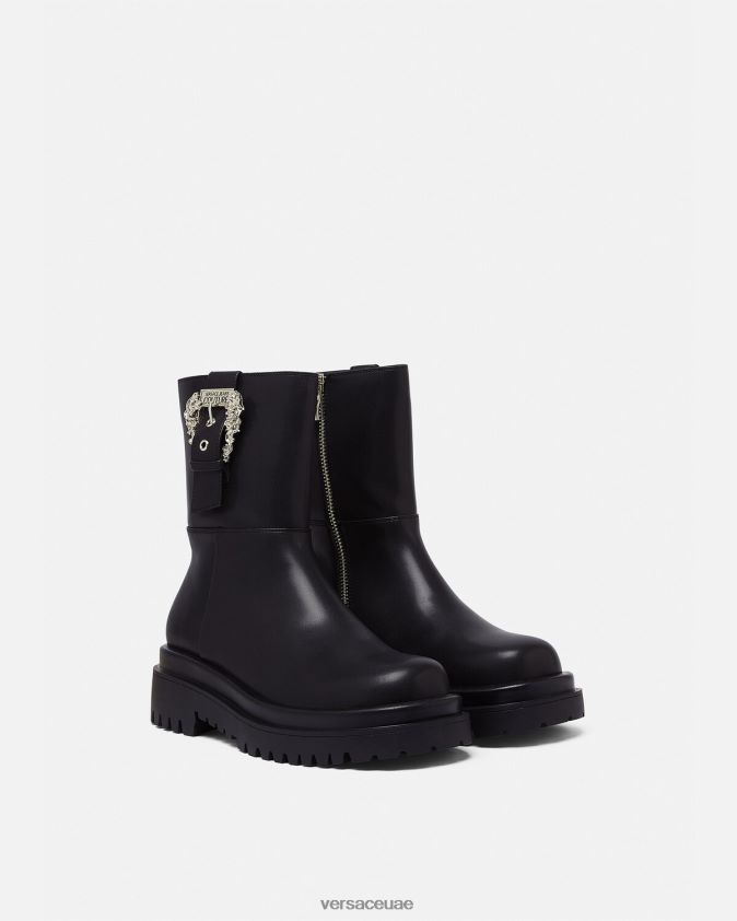 نحيف ووجه أحذية الكاحل مشبك الباروك Versace أسود 0FVD2J2271 حذاء