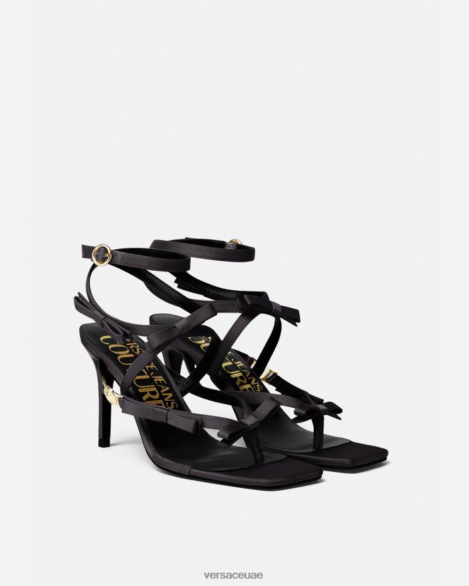 نحيف صندل إميلي القوس Versace أسود 0FVD2J2283 حذاء
