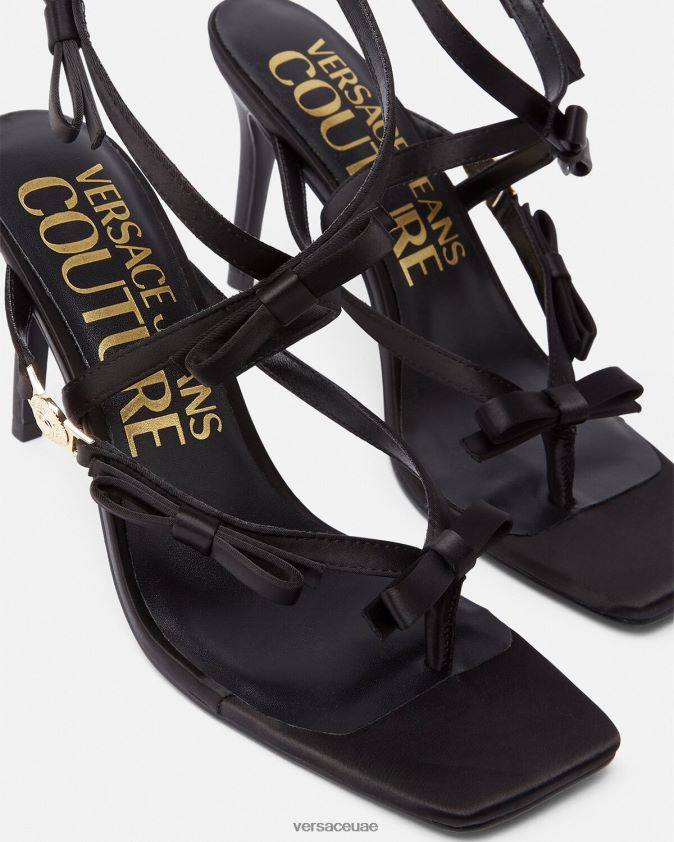 نحيف صندل إميلي القوس Versace أسود 0FVD2J2283 حذاء