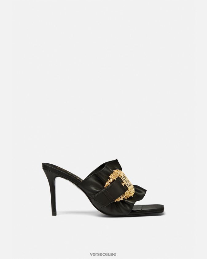 نحيف حذاء إميلي بإبزيم باروكي Versace أسود 0FVD2J2284 حذاء