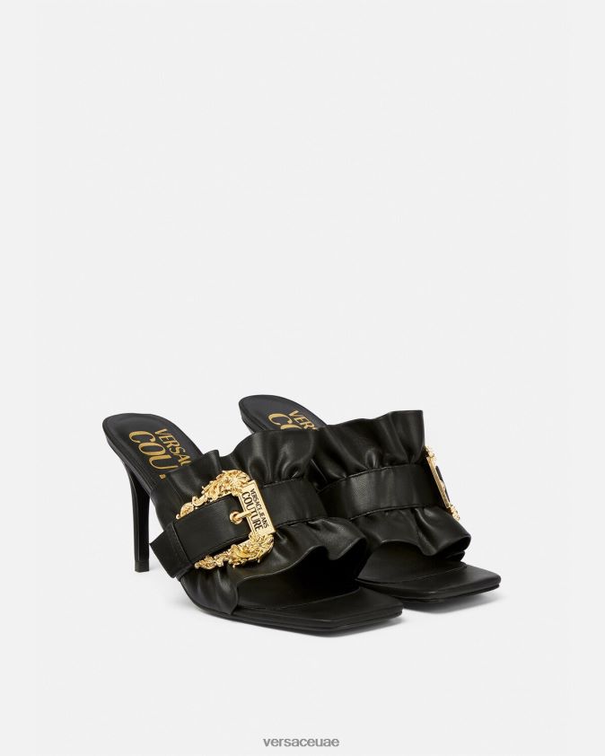 نحيف حذاء إميلي بإبزيم باروكي Versace أسود 0FVD2J2284 حذاء