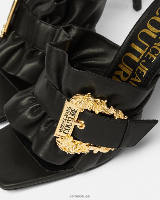 نحيف حذاء إميلي بإبزيم باروكي Versace أسود 0FVD2J2284 حذاء