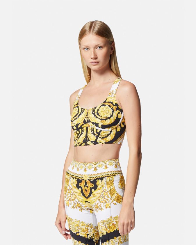 نحيف حمالة صدر رياضية من باروكو Versace مطبعة 0FVD2J229 ملابس