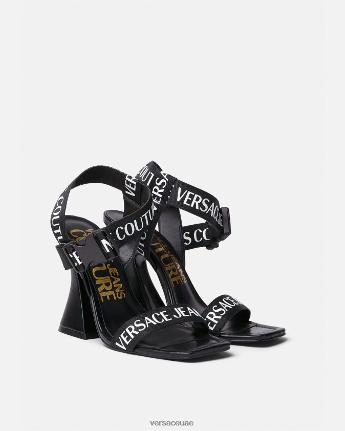 نحيف صندل بشعار كيرستن Versace أسود 0FVD2J2291 حذاء