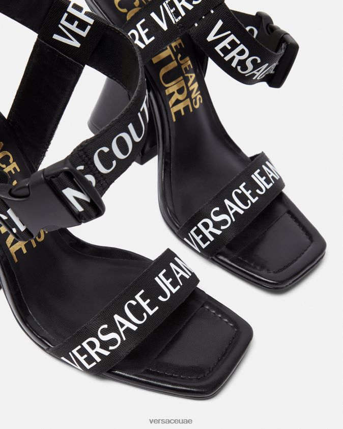 نحيف صندل بشعار كيرستن Versace أسود 0FVD2J2291 حذاء