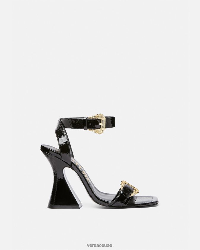 نحيف صندل كيرستن بإبزيم باروكي Versace أسود 0FVD2J2293 حذاء