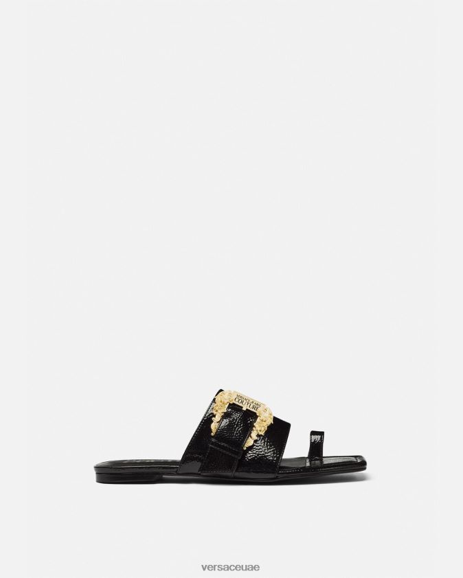 نحيف حذاء ميلي بإبزيم باروكي Versace أسود 0FVD2J2301 حذاء