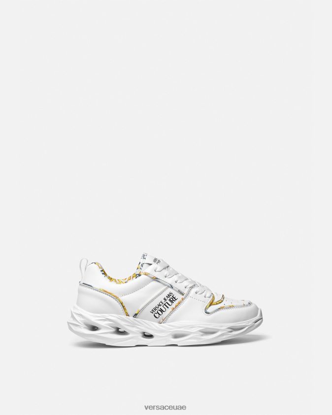 نحيف شعار تصميم الأزياء الراقية أحذية رياضية أوكيناوا Versace أبيض 0FVD2J2302 حذاء