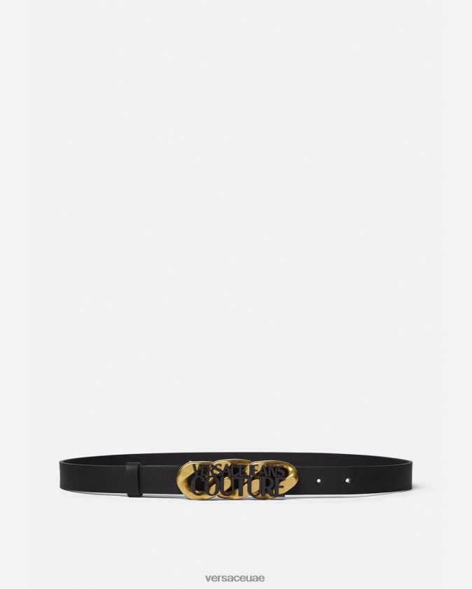 نحيف حزام بسلسلة وشعار Versace أسود 0FVD2J2328 مُكَمِّلات