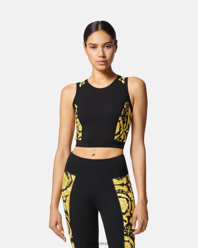 نحيف حمالة صدر رياضية من باروكو Versace أسود 0FVD2J232 ملابس