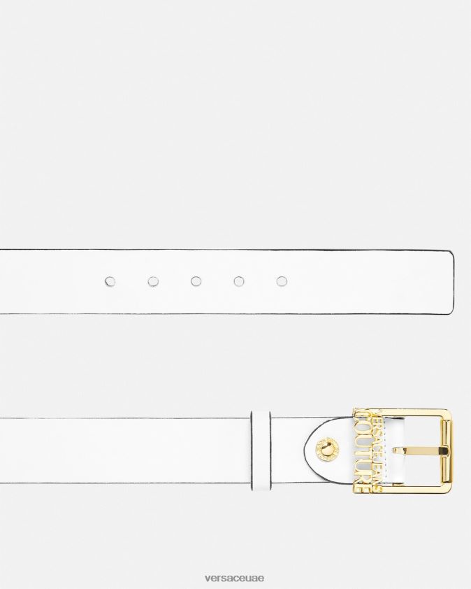 نحيف حزام الشعار Versace أبيض 0FVD2J2332 مُكَمِّلات