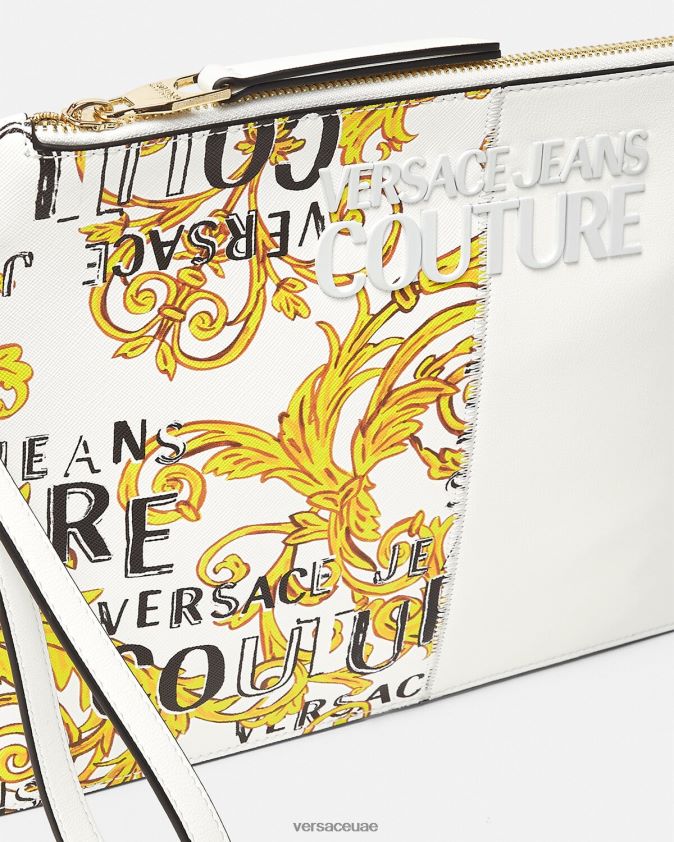 نحيف الحقيبة تصميم الأزياء الشعار Versace الذهب والأبيض 0FVD2J2348 مُكَمِّلات