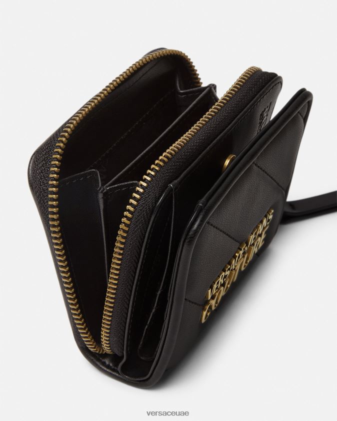 نحيف محفظة ثيلما مبطنة بسحاب Versace أسود 0FVD2J2349 مُكَمِّلات