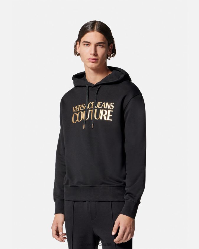 رجال هوديي الشعار Versace الذهب الأسود 0FVD2J2362 ملابس