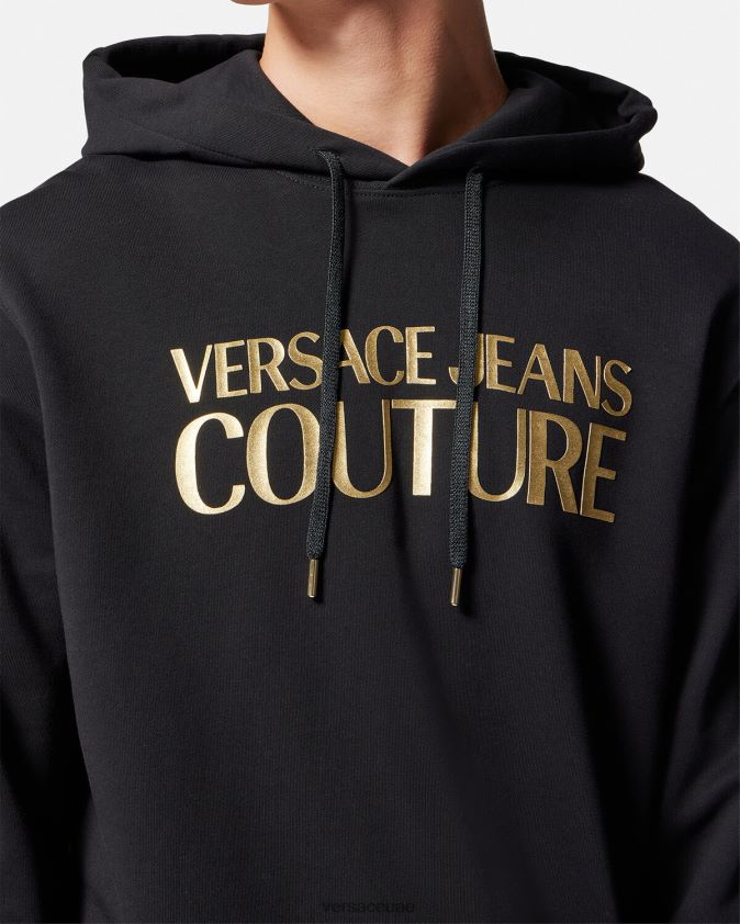 رجال هوديي الشعار Versace الذهب الأسود 0FVD2J2362 ملابس
