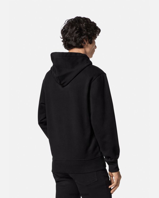 رجال هوديي شعار الضمان Versace أسود 0FVD2J2366 ملابس