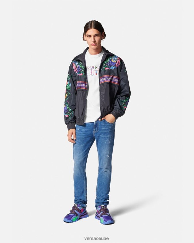 رجال شعار تي شيرت Versace أبيض 0FVD2J2370 ملابس