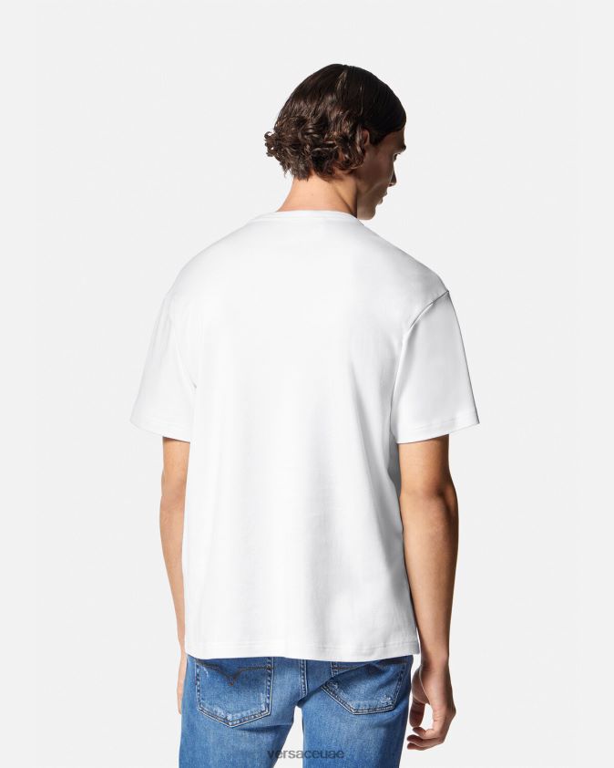رجال شعار تي شيرت Versace أبيض 0FVD2J2370 ملابس