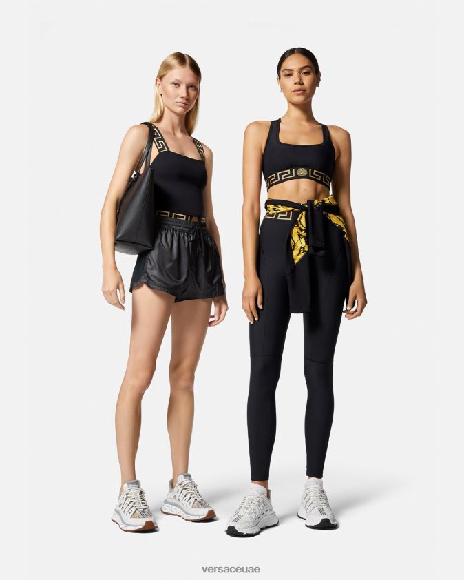نحيف حمالة صدر رياضية للجيم على الحدود اليونانية Versace أسود 0FVD2J237 ملابس