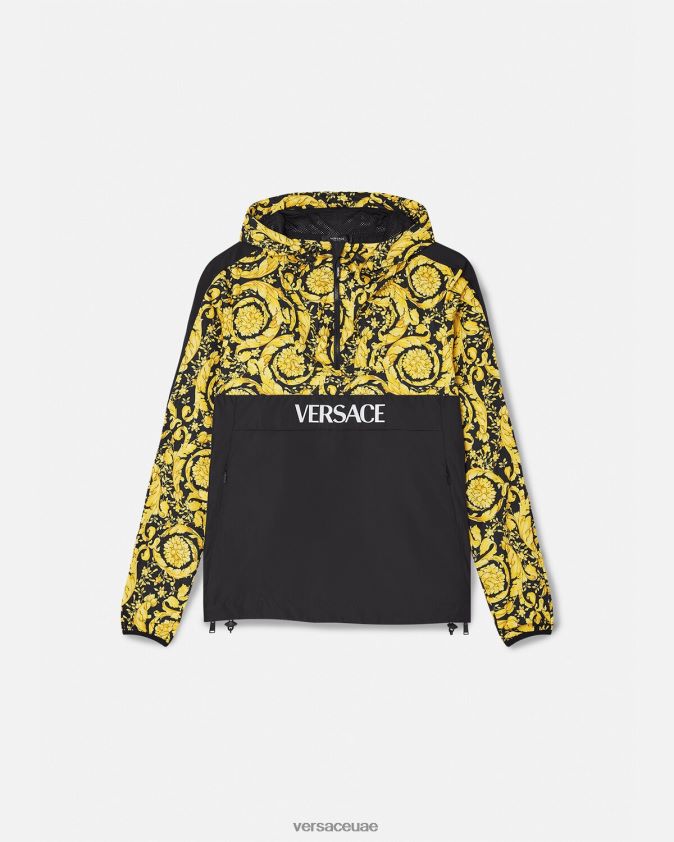 نحيف سترة واقية من الرياح باروكو Versace أسود 0FVD2J239 ملابس