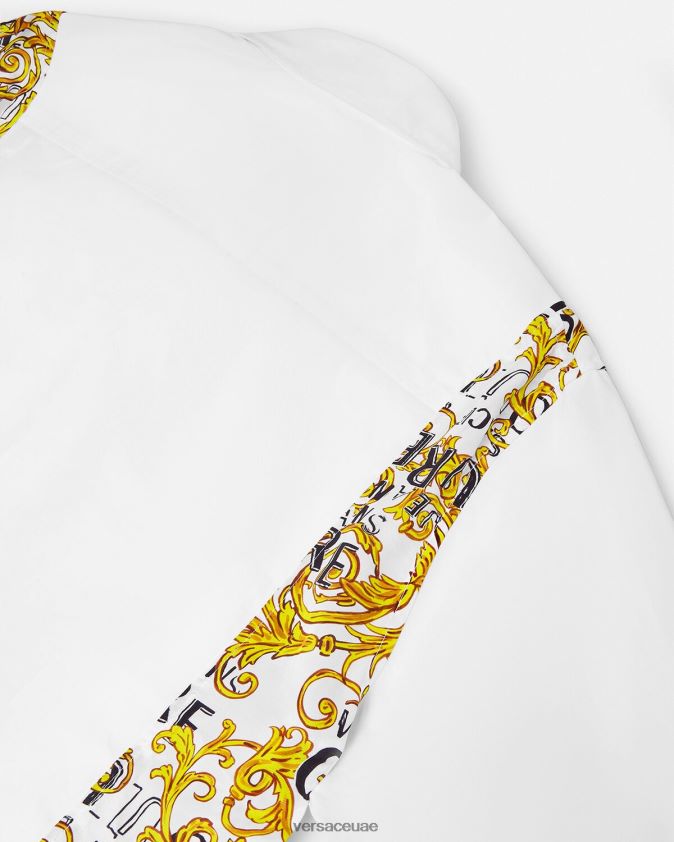 رجال قميص كوتور الشعار Versace أبيض 0FVD2J2399 ملابس