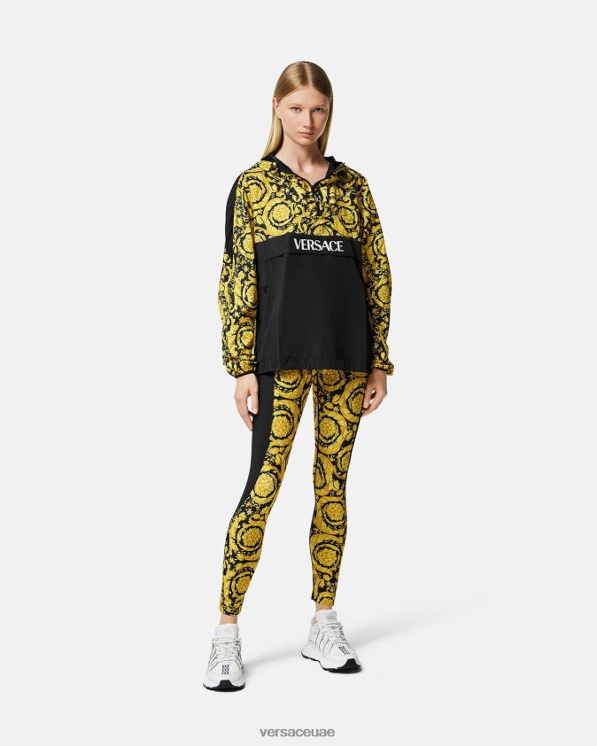 نحيف سترة واقية من الرياح باروكو Versace أسود 0FVD2J239 ملابس