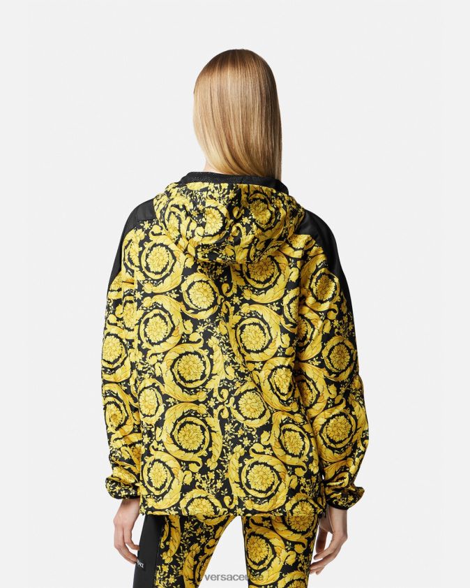 نحيف سترة واقية من الرياح باروكو Versace أسود 0FVD2J239 ملابس