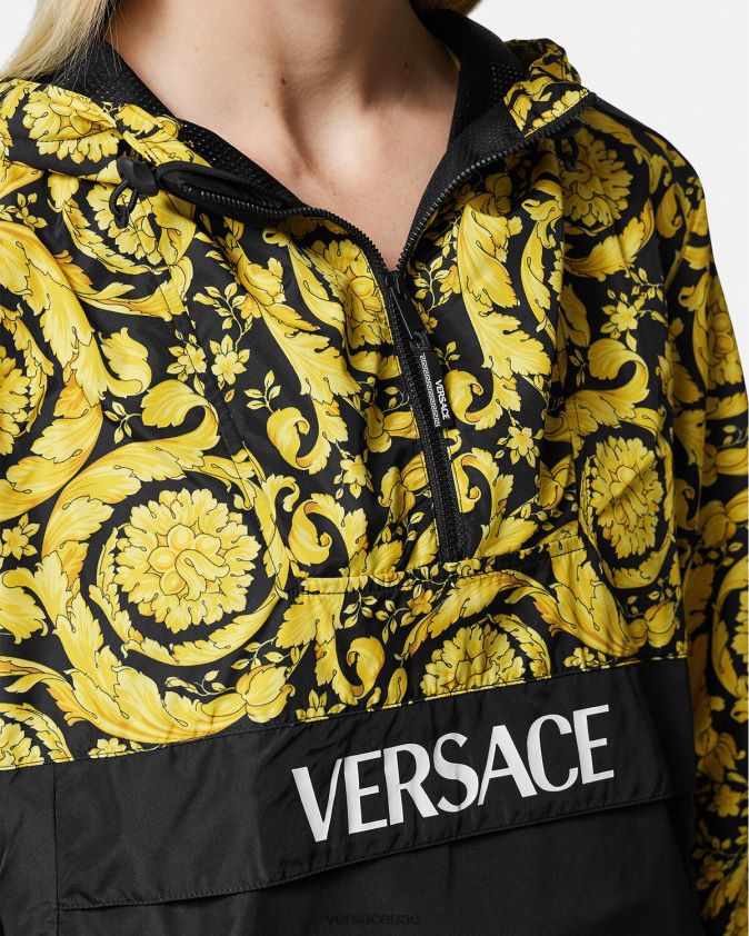 نحيف سترة واقية من الرياح باروكو Versace أسود 0FVD2J239 ملابس