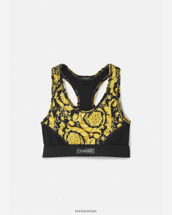 نحيف حمالة صدر رياضية باروكو Versace أسود 0FVD2J240 ملابس