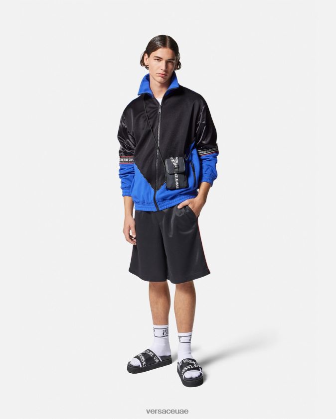 رجال سويت شيرت بشعار الماركة Versace أسود 0FVD2J2409 ملابس
