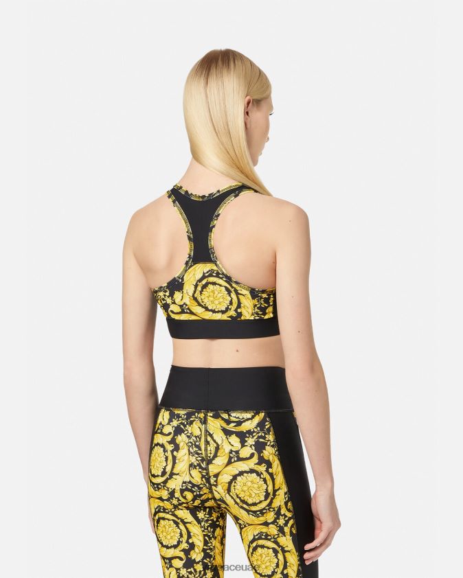 نحيف حمالة صدر رياضية باروكو Versace أسود 0FVD2J240 ملابس