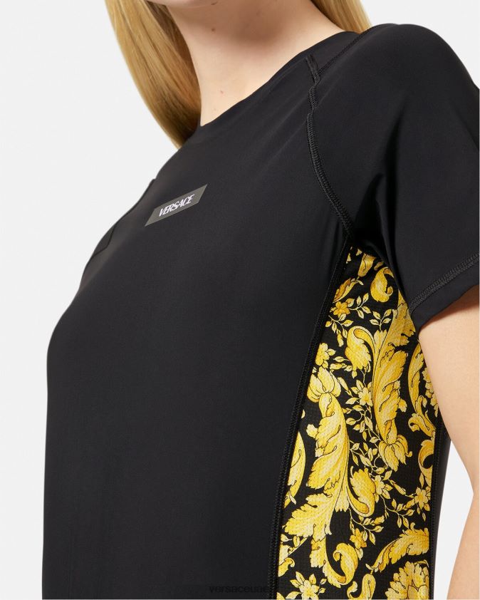 نحيف قميص باروكو للجيم Versace أسود 0FVD2J242 ملابس