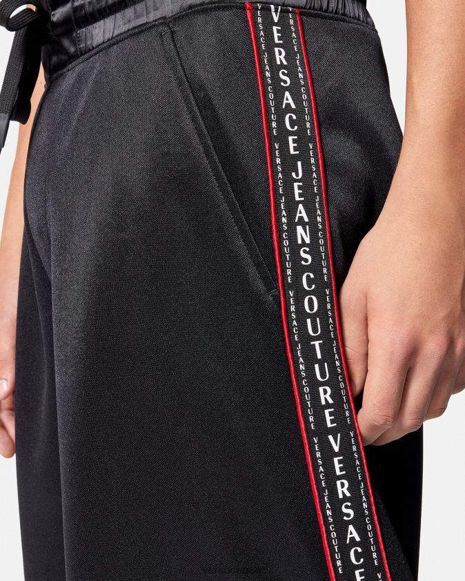 رجال شورت رياضي بشعار الماركة Versace أسود 0FVD2J2432 ملابس