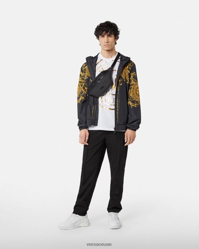 رجال السراويل الشعار Versace أسود 0FVD2J2438 ملابس