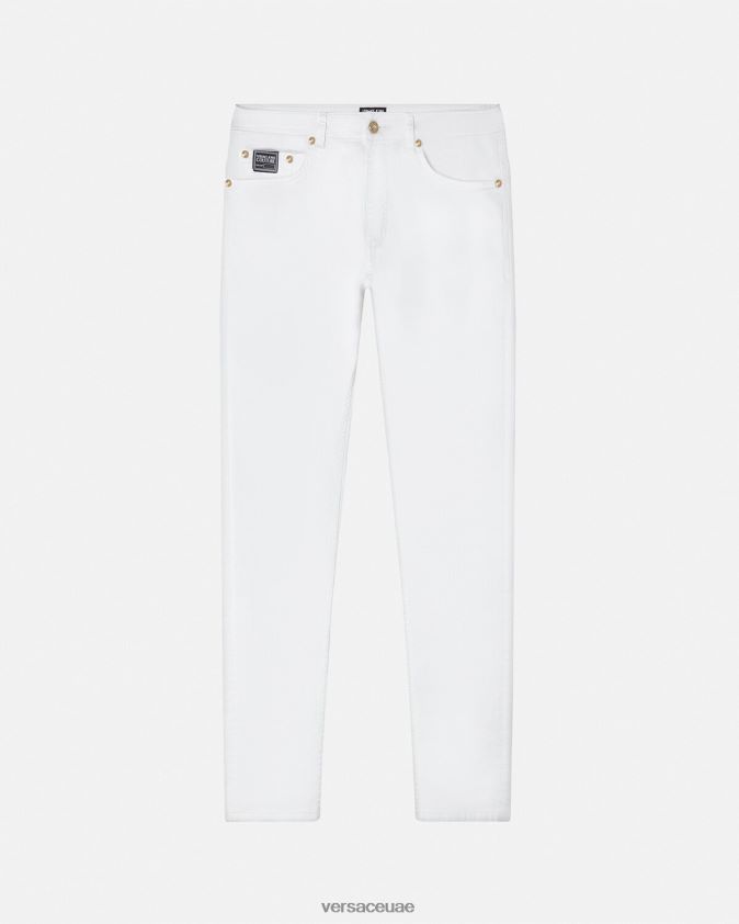 رجال جينز الشعار Versace أبيض 0FVD2J2440 ملابس