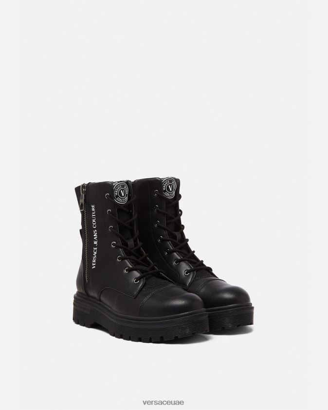 رجال حذاء كاحل بشعار Versace أسود 0FVD2J2464 حذاء
