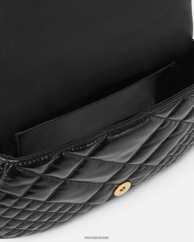 نحيف حقيبة كتف يونانية آلهة Versace أسود 0FVD2J246 أكياس