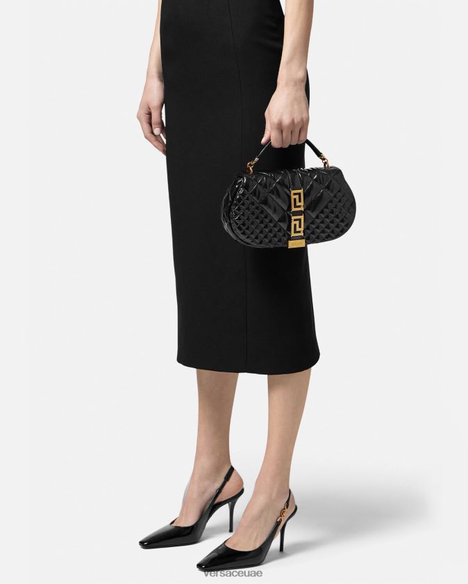 نحيف حقيبة كتف يونانية آلهة Versace أسود 0FVD2J246 أكياس