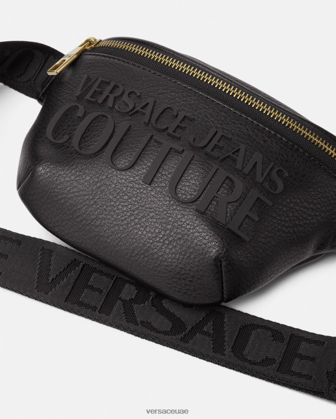 رجال حقيبة وسط بشعار الماركة Versace أسود 0FVD2J2471 أكياس