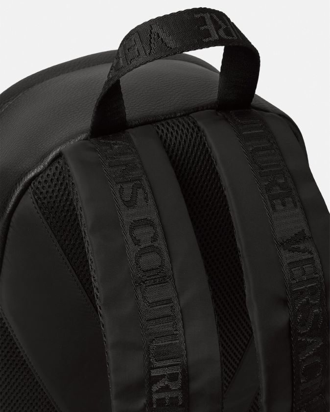 رجال حقيبة ظهر بشعار Versace أسود 0FVD2J2472 مُكَمِّلات