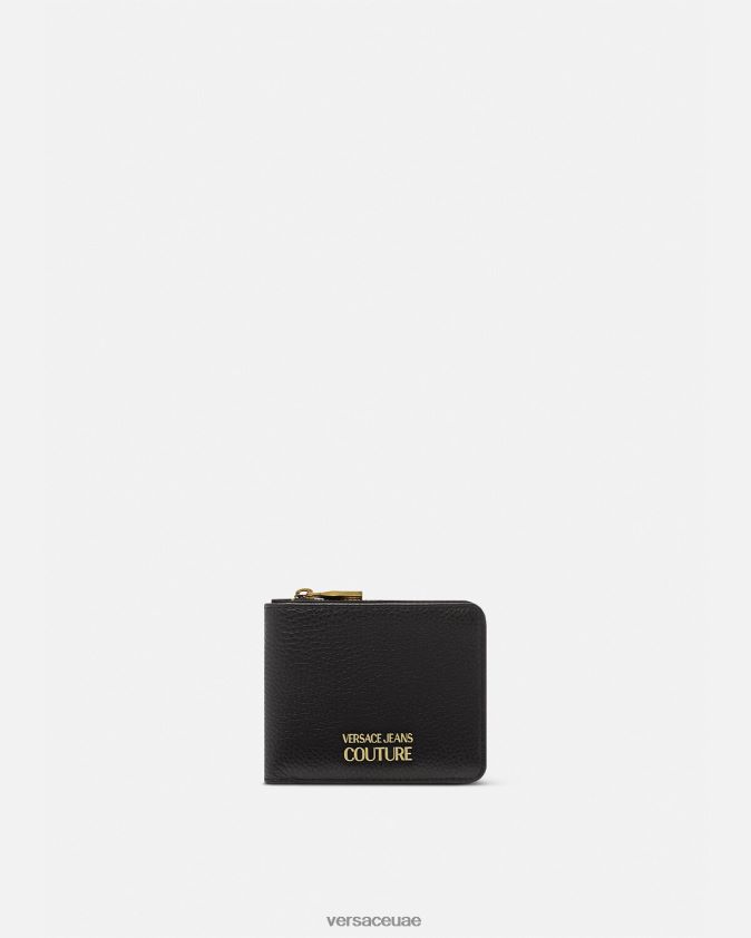 رجال محفظة ثنائية الطي بشعار الماركة Versace أسود 0FVD2J2474 مُكَمِّلات