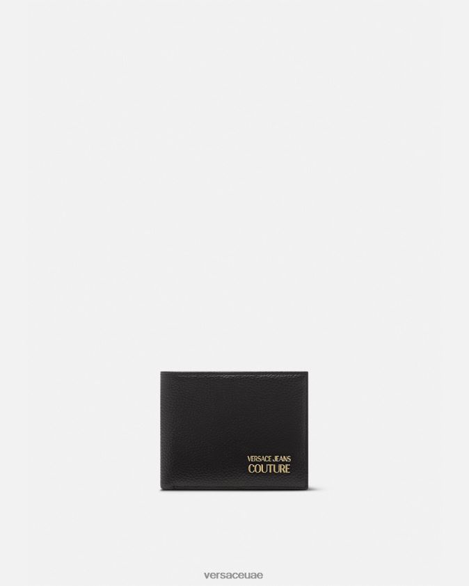 رجال محفظة ثنائية الطي بشعار الماركة Versace أسود 0FVD2J2476 مُكَمِّلات