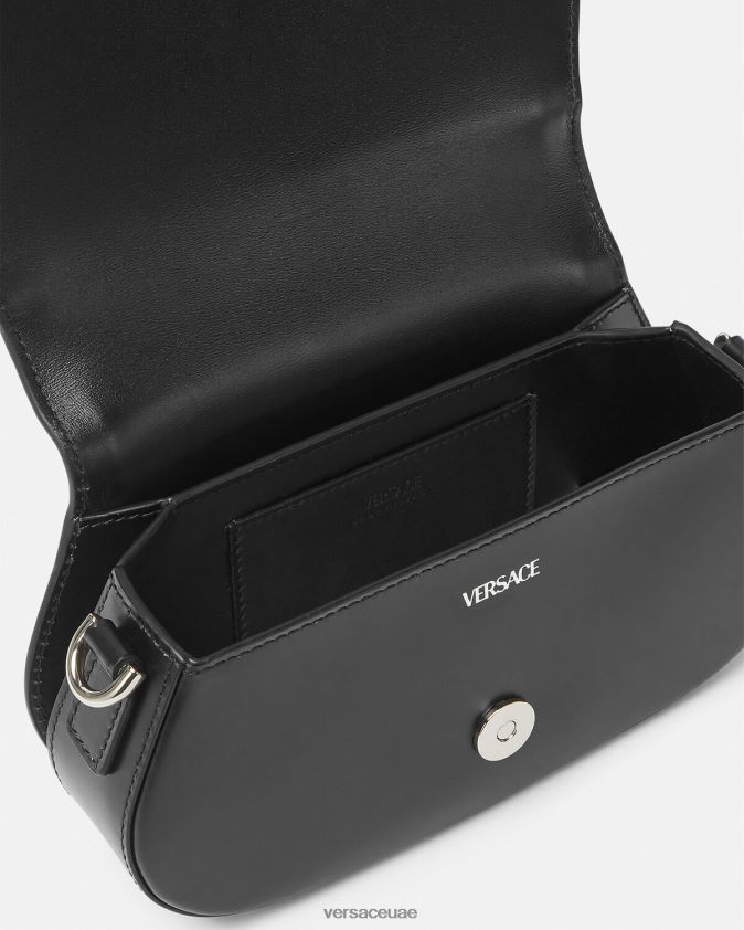 نحيف حقيبة كتف صغيرة من جريكا جوديس Versace أسود 0FVD2J247 أكياس